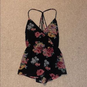 Forever 21 floral romper